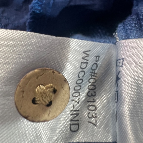 Faherty linen Blue Basketweave Hana dress - Picture 11 of 11